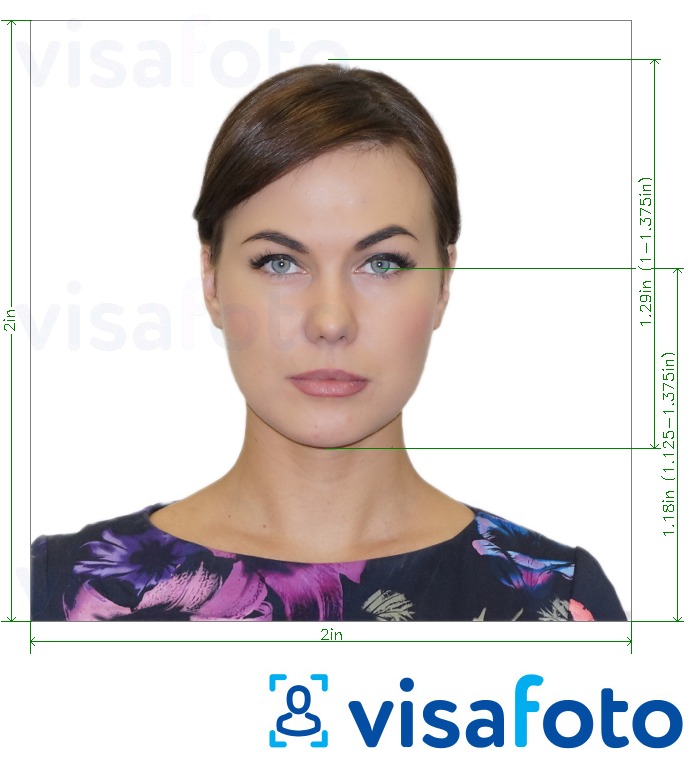 නිශ්චිත ප්රමාණයේ පිරිවිතර සමග Visa Headquarters (ඕනෑම රටක්) සඳහා ඡායාරූපයේ උදාහරණය
